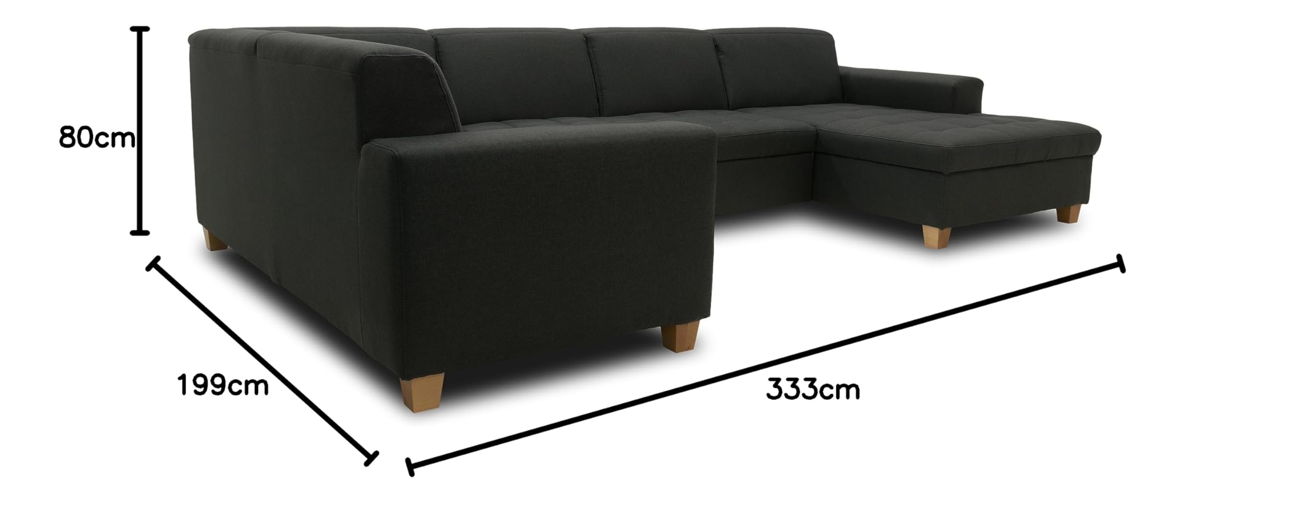 DOMO. collection Ecksofa Franzi, Couch in L-Form, Sofa, Eckcouch, Polsterecke Lo
