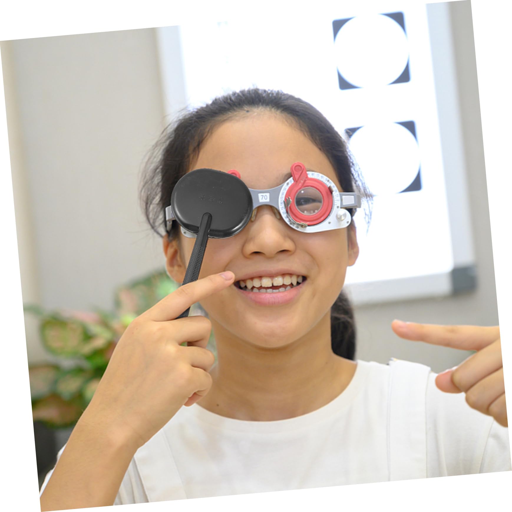 GOOHOCHY 3pcs Snellen Eye Occluder Set for Vision Test Examination Low Vision Products