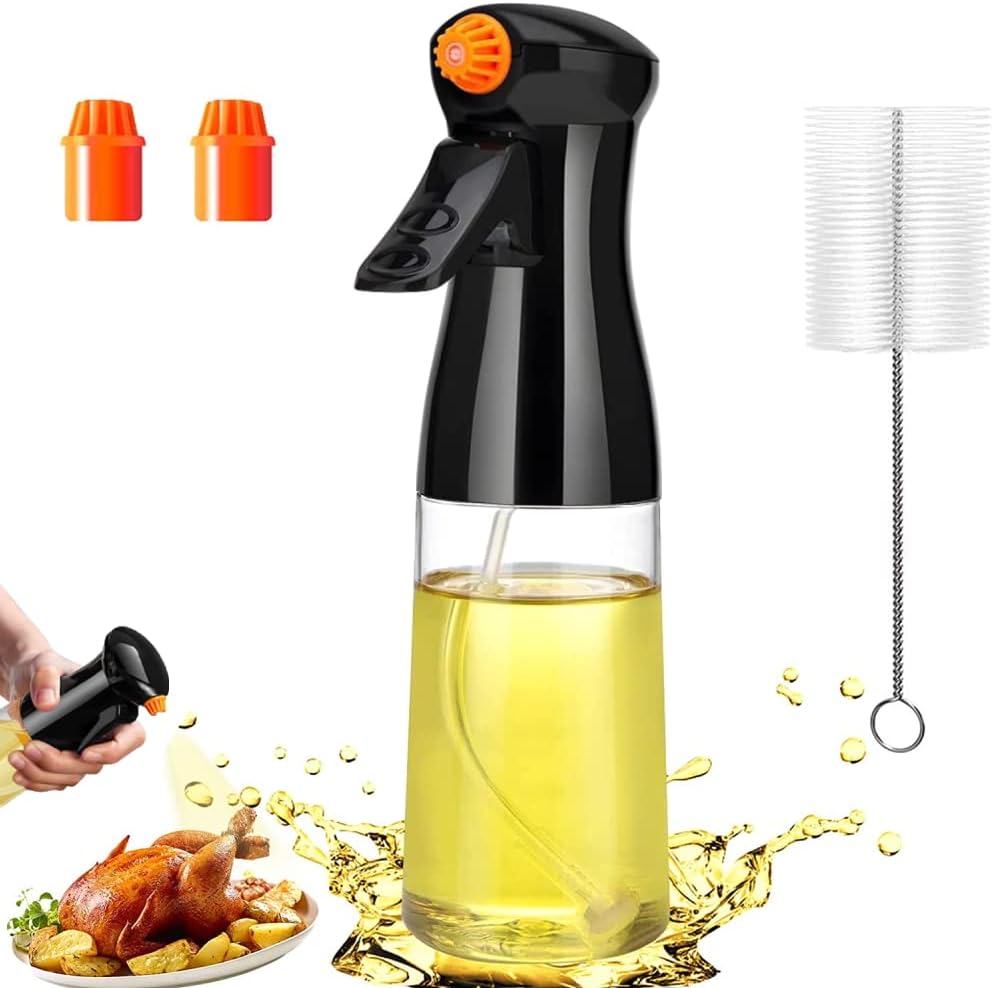 Olive Oil Sprayer for Cooking,Rotatable Nozzle Olive Oil Spray Bottle
