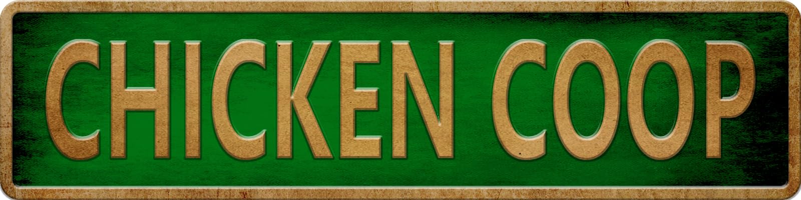 Funny Vintage Metal Tin Sign Chicken Coop Tin Signs,4x16 Inch Man Cave Bar Home Wall Decoration