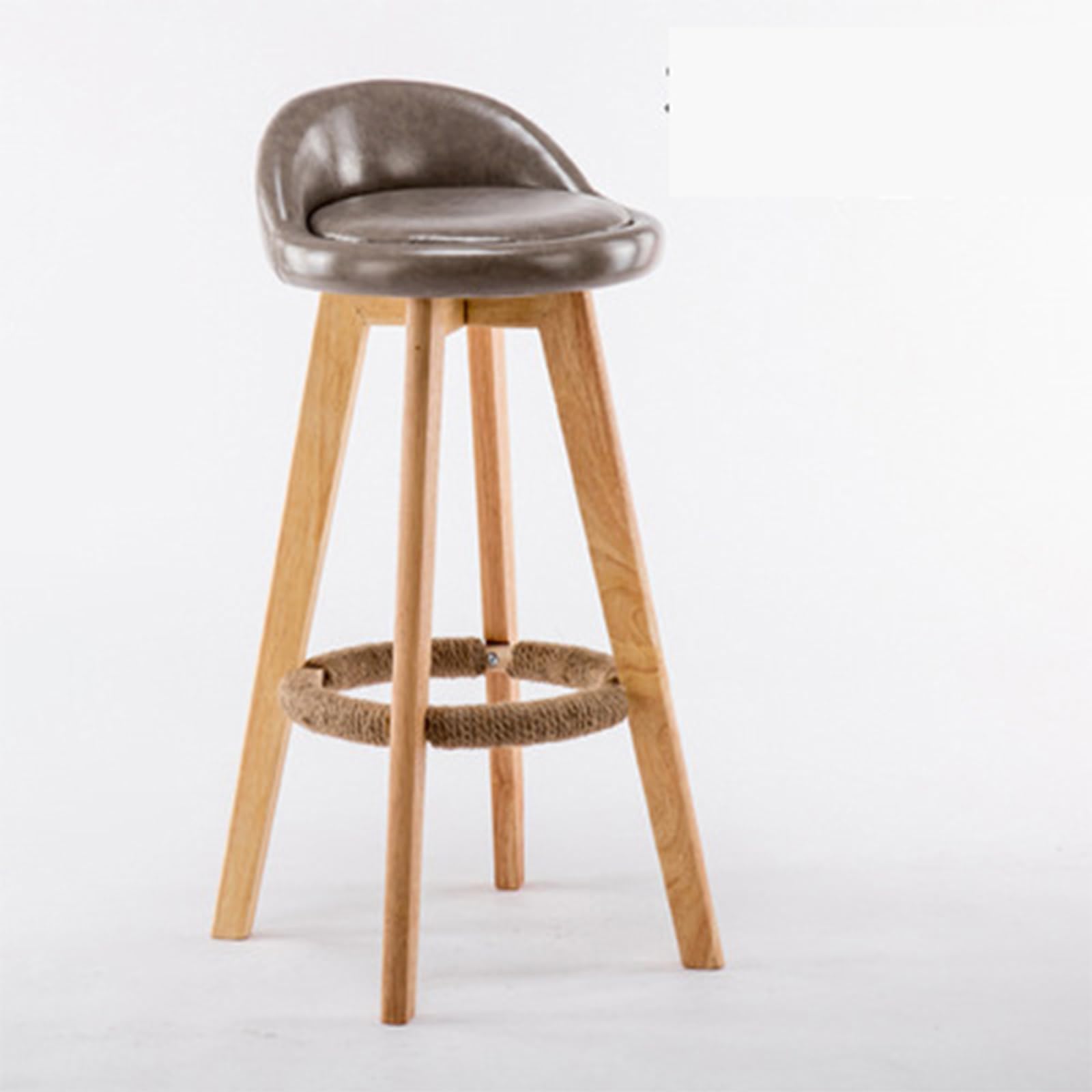 Amazon | [JIMSHUINIO] カウンターチェア 木製 360度回転 足置き