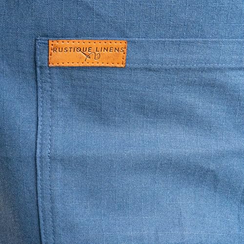 Image of Work Apron - Stylish Cotton Apron with Rip Stop Weave, Waterproof & Breathable Membrane, Durable Tear Resistant, Chef, Kitchen, BBQ, Workshop & Gardening Apron-Forest Green
