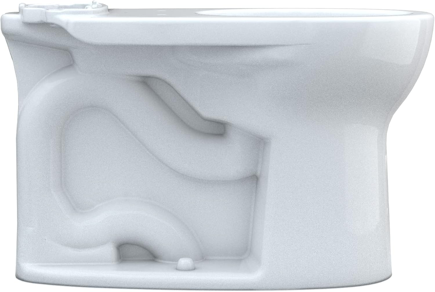 TOTO Drake Round TORNADO FLUSH Toilet Bowl with CEFIONTECT, Cotton White - C775CEFG#01
