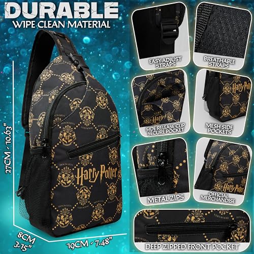 Image of Get Trend Harry Potter Gifts Crossbody Bags for Girls Teens Women | Hello Kitty Cute Kawaii Sling Travel Bag for Phone Money