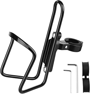 Diyife Rowerowy Uchwyt na Bidon, Spawania TIG & Ultralekkie Aluminium Lotnicze 6061, Stojak na Butelkę Wody z Ramą Stałą i Akcesoriami, do Jazdy na Drogach, Rowerów Miejskich, Górskich i Dziecięcych