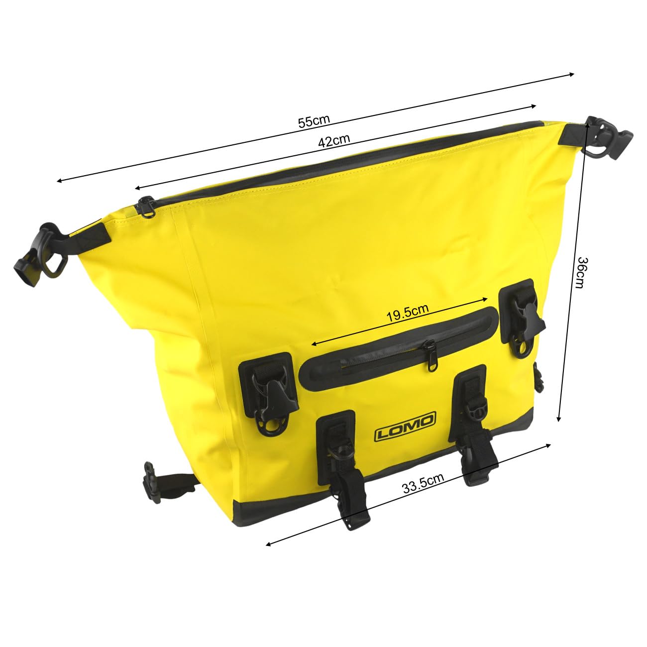 Lomo, borsa da bici impermeabile per portapacchi, da 15 L, borsa da ciclismo