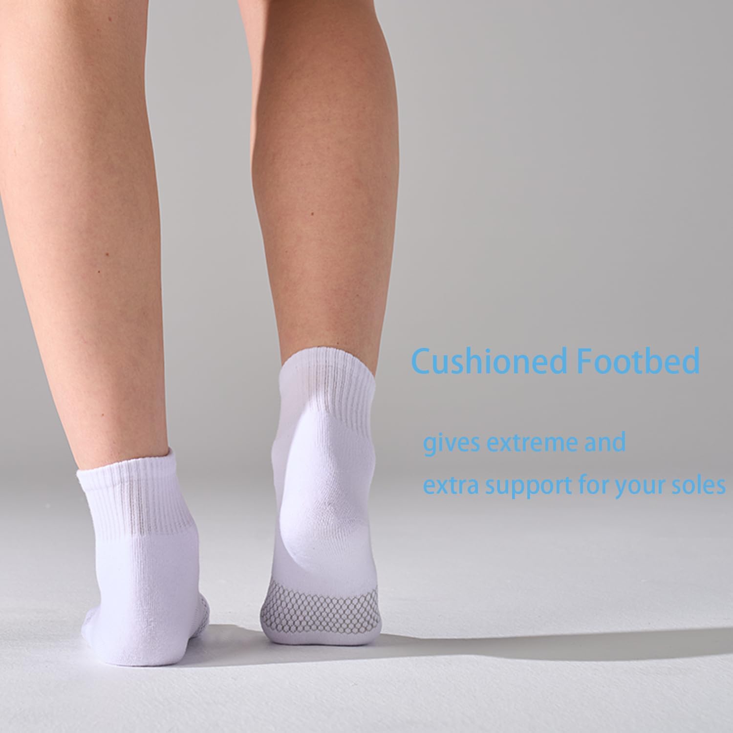 Women's Ankle Mini Crew Socks Cotton Casual Calf Socks For Women Above Ankle Length 6 Pairs - Image 5