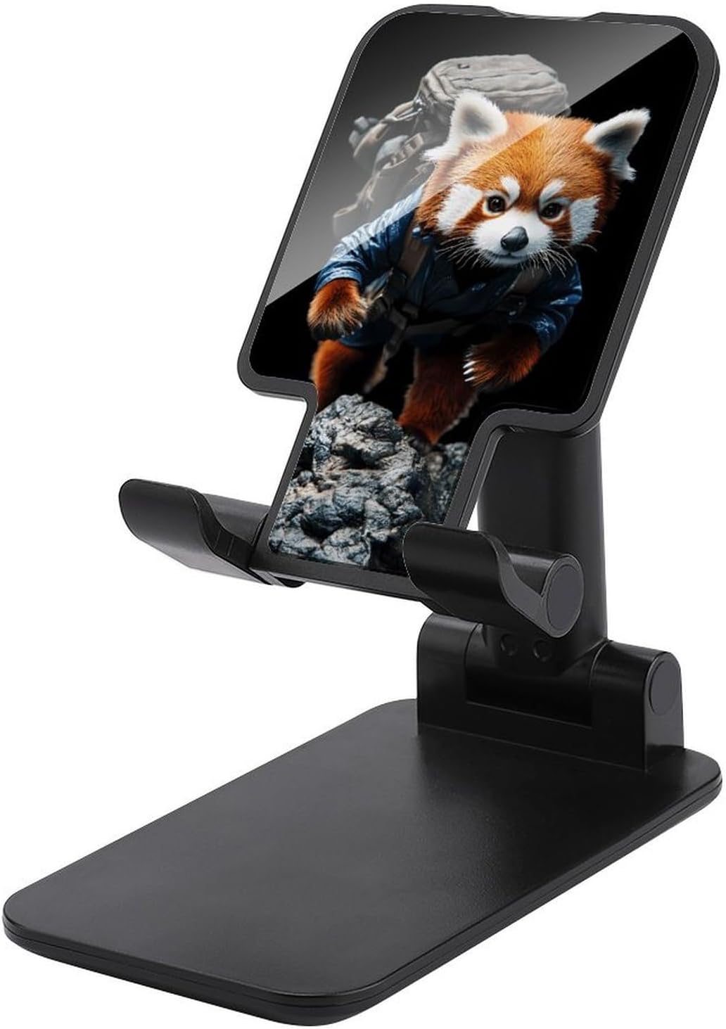 Cute Travel Panda Plastic Phone Stand with Alloy Base