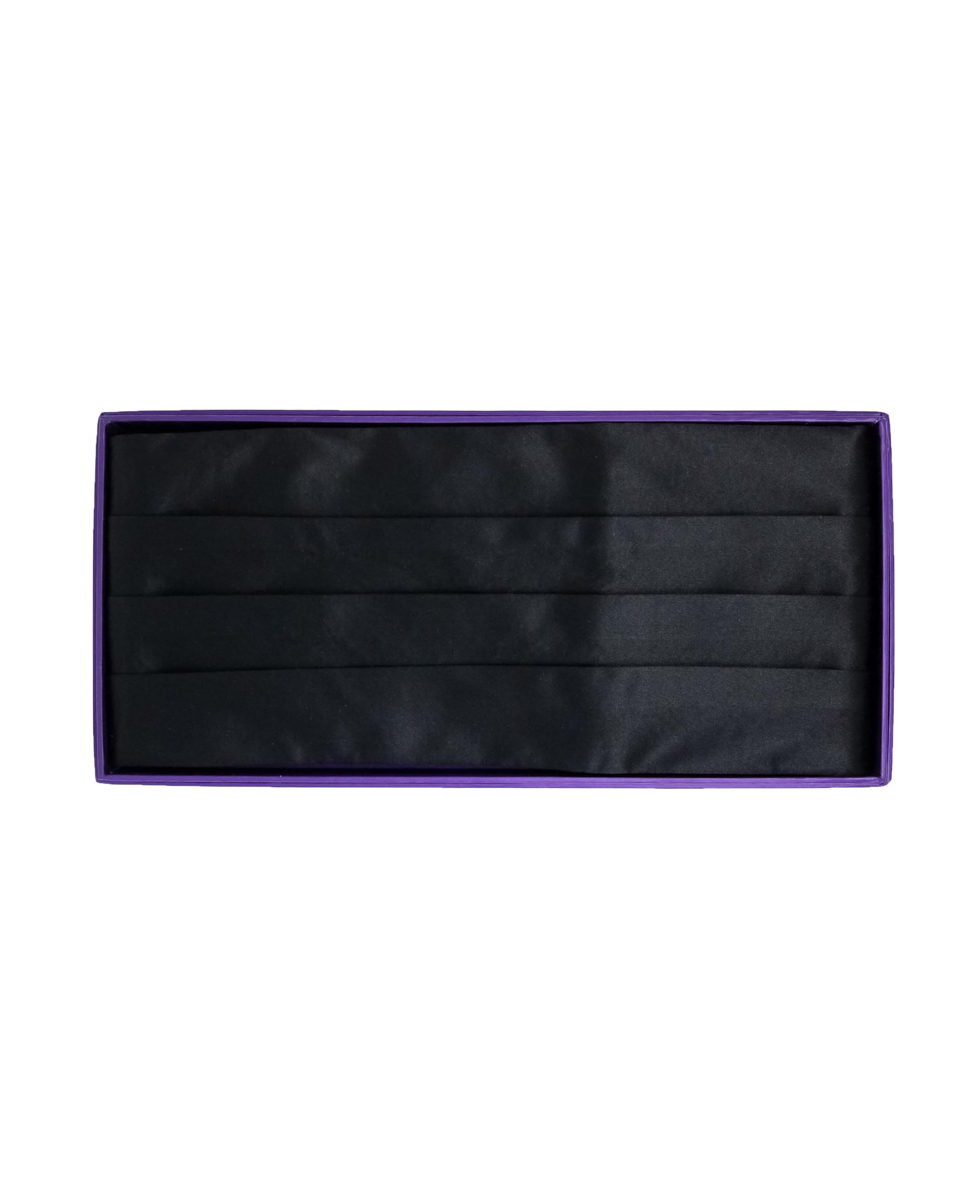 The Savile Row Company London Cummerbund in seta nera regolabile da uomo, Nero , Taglia unica