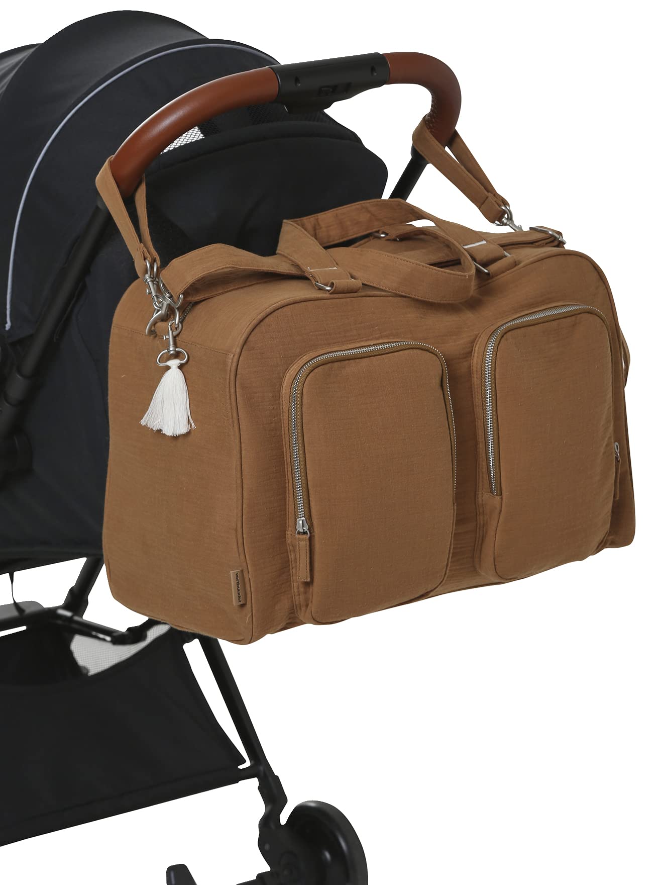 VERTBAUDET Sac à langer multipoches en gaze de coton Family L