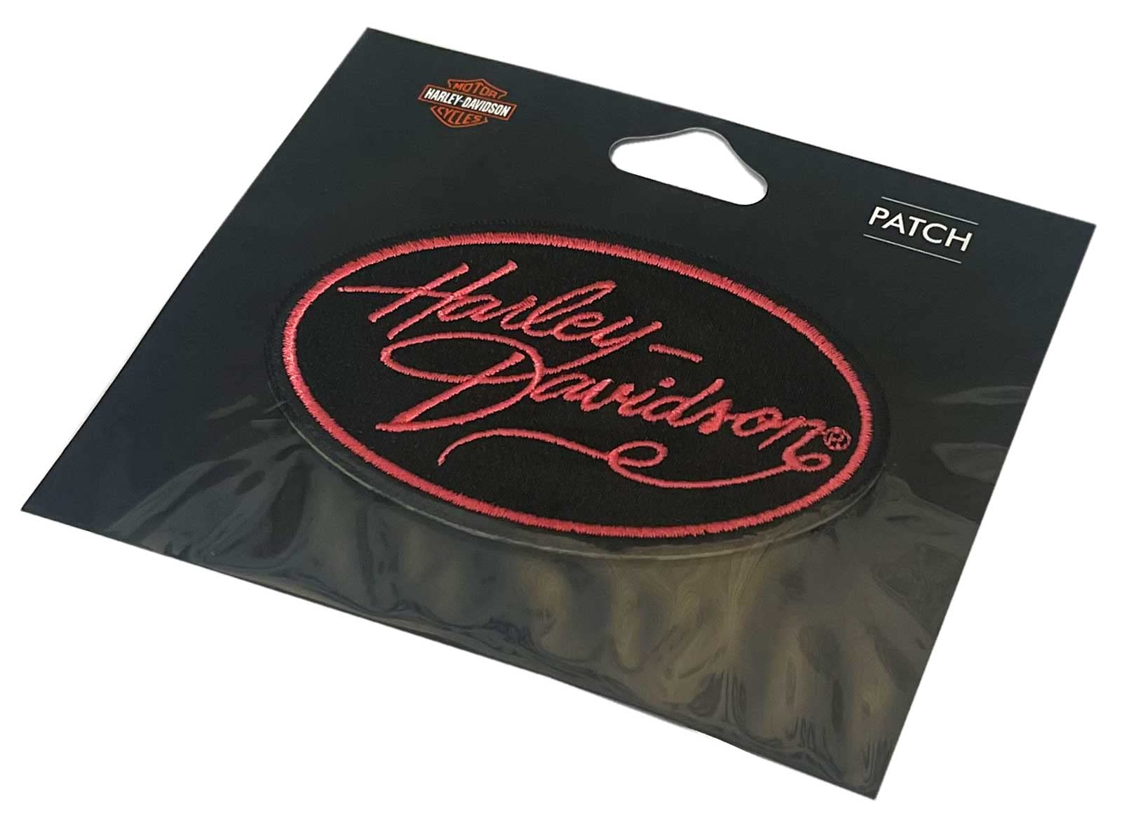 【新品】Harley-Davidson ロゴ刺繍 ブラックウォレット Amazon.com: Harley-Davidson 8 inch Embroidered Black Bar