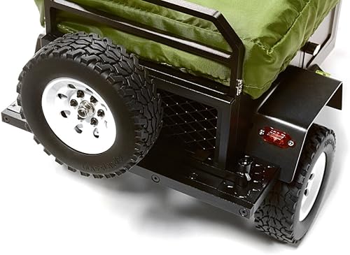 Miniatura 2 de Integy Aleación realista modelo camping remolque w/techo top tienda para 1/10 RC 15.354x7.677x6.890 in