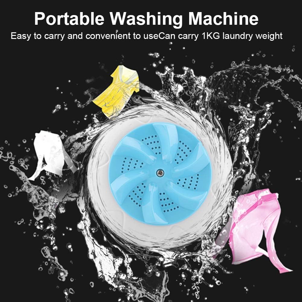 Mini Portable Washing Machine | Sink Washing Machine with Ultrasonic Cleaning – USB Powered Washer for Clothes & Dishes, Compact Travel Laundry Machine for Dorm, Apartment, RV, Camping