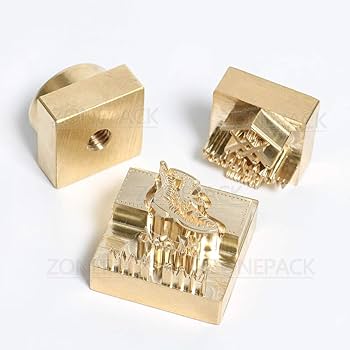 Amazon.com: ZONEPACK Custom Logo Hot Foil Stamping Brass