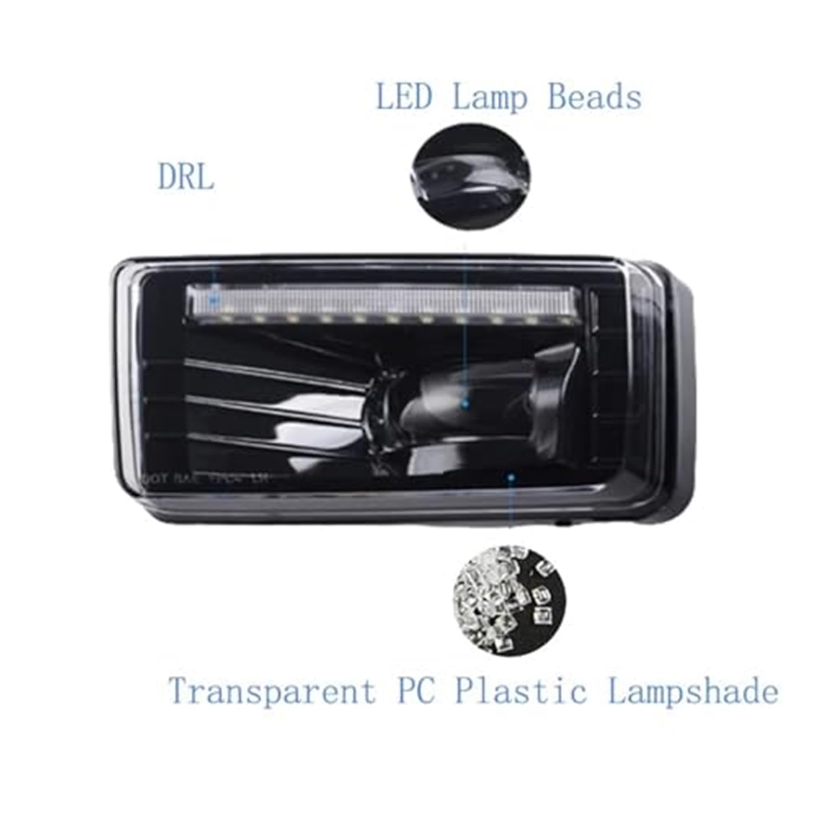 Reflektory LED DRL, dla Chevroleta, Silverado 2007-2015