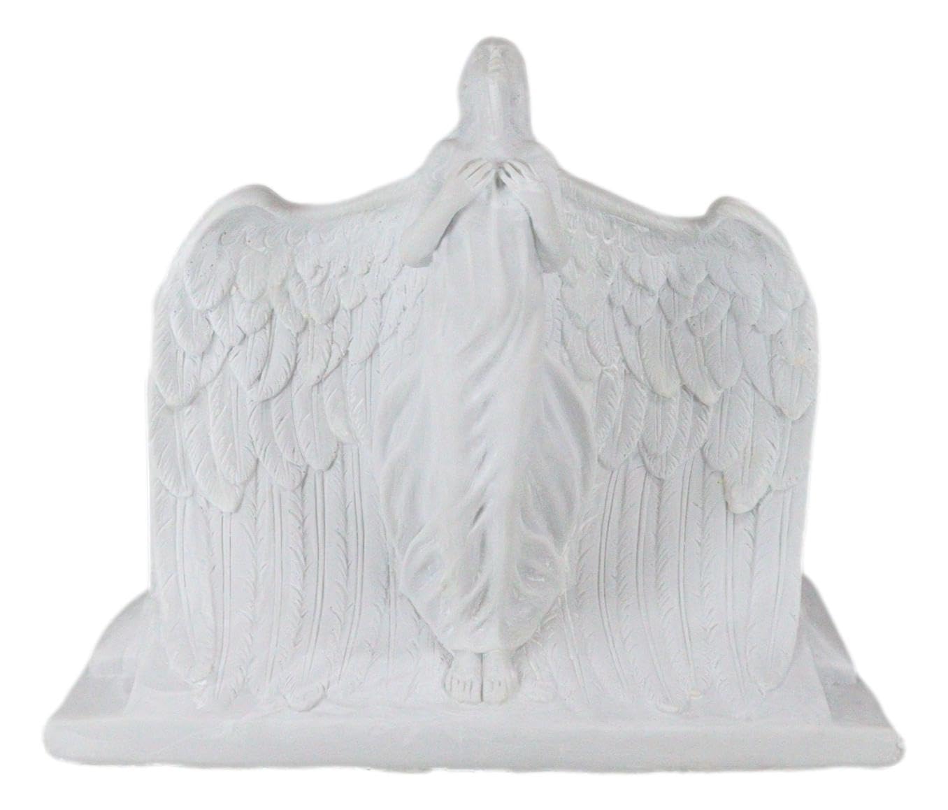 アート作品[WHITE BURIAL 1] Amazon.com: Ebros Heaven Bound Rising Angel Cremation Urn