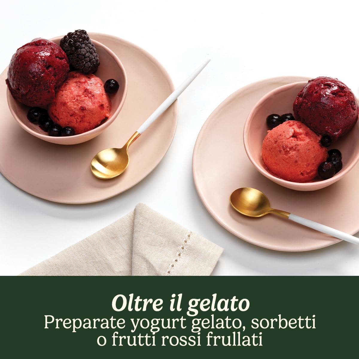 Cuisinart Duo Ice Cream Maker | Sforna 2 gusti contemporaneamente | 2 x 1L Macchina per gelati e gelati fatti in casa | Sorbettiera | Gelatiera | Yogurtiera | Grigio