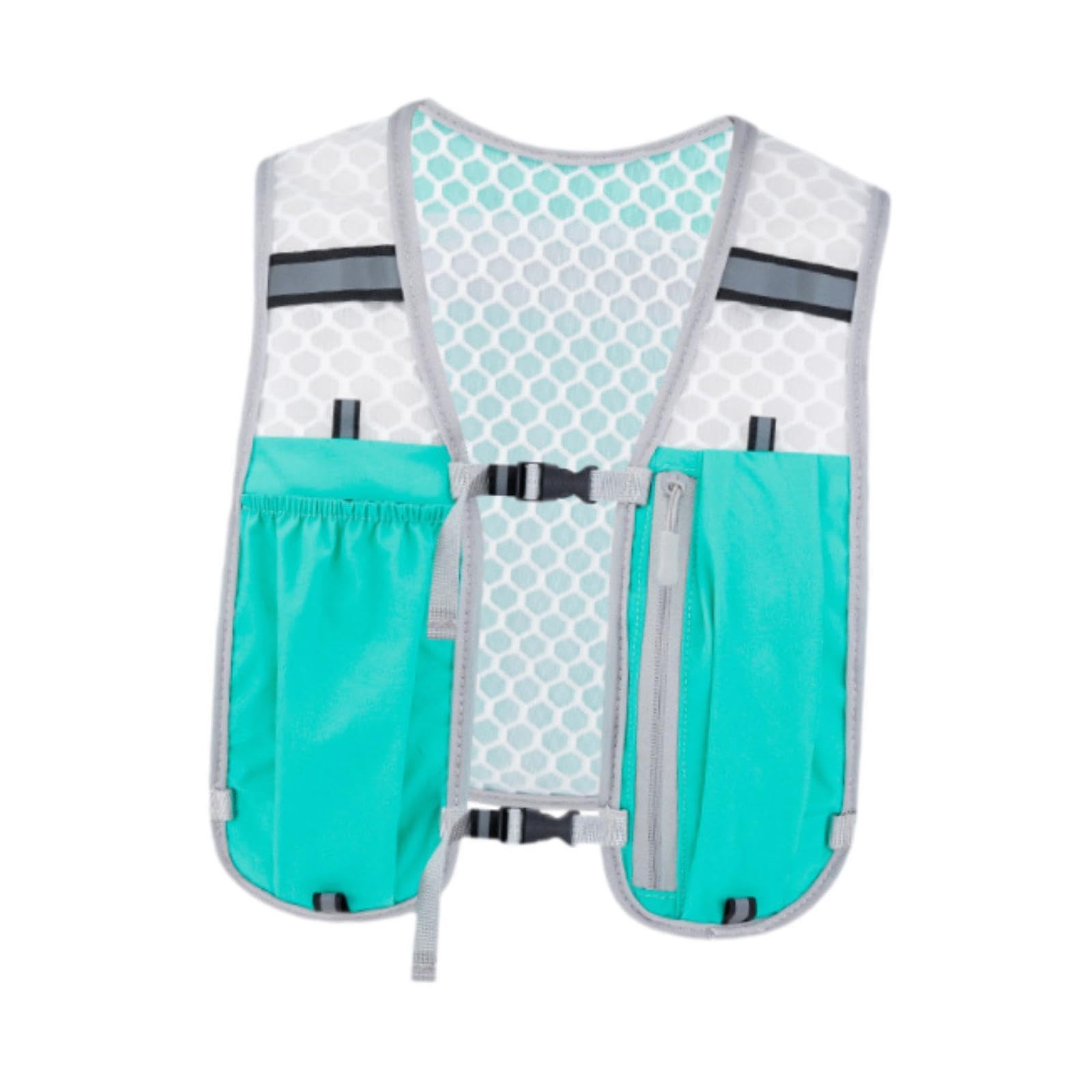 ATORSE Running Hydration Vest Runner Rucksack Water Pack for Biking Outdoor Jogging Blue-image-3
