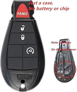 KAWIHEN Keyless Entry Remote Key Fob Shell Replacement for Dodge Durango Grand Caravan Journey Charger Ram Truck 1500 2500 3500 Key fob case FCC ID IYZC01C GQ4-53T M3N5WY783X( Just a Case)