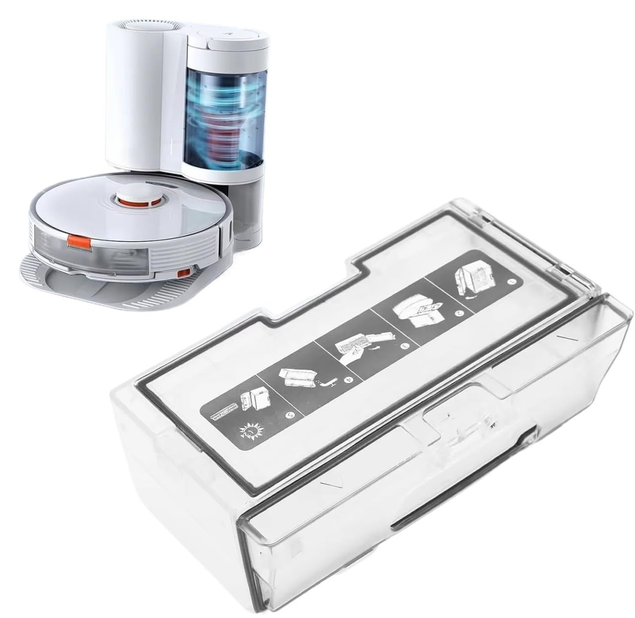 Compatible para Roborock S7 T7S S8 S8 Pro Cubeta Polvo
