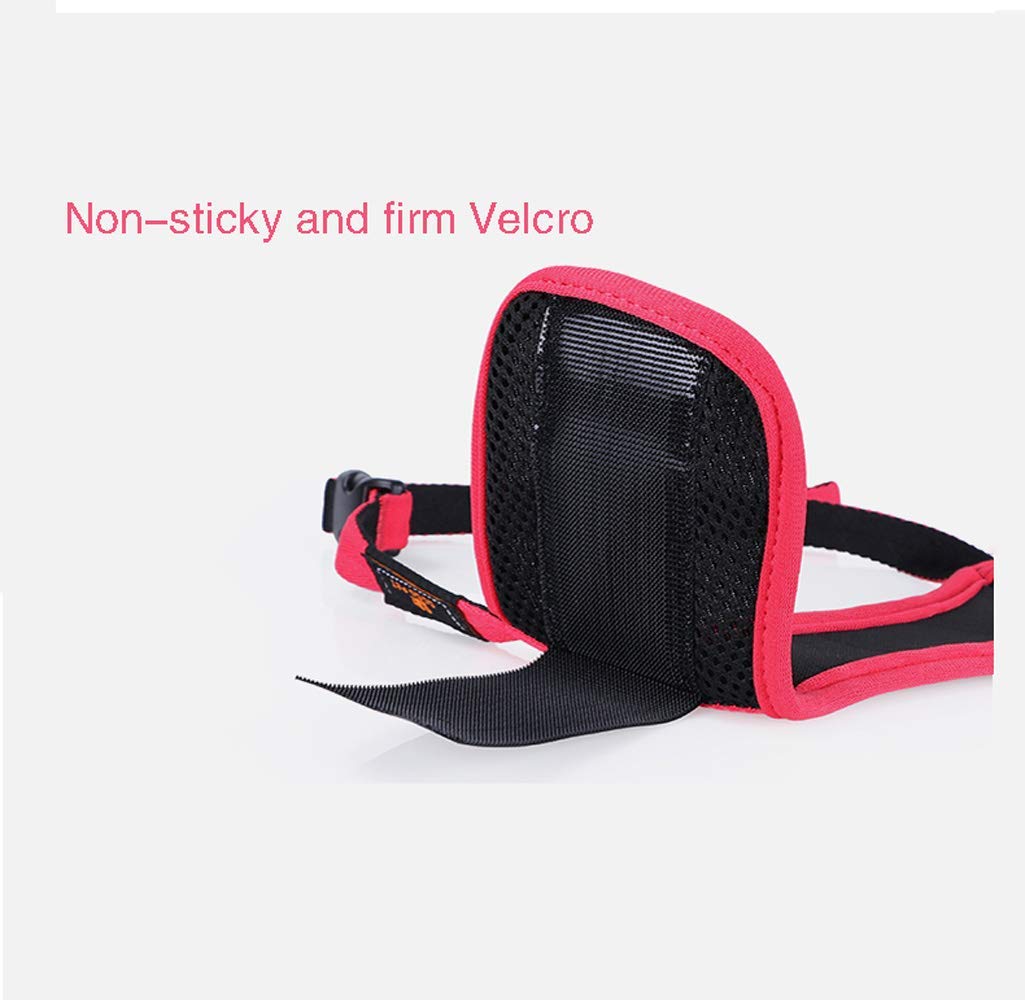 Maulkorb für Hundetraining, atmungsaktives Mesh und strapazierfähiges Nylon, verstellbar, mit weichem Polster für Training, Bellen, Beißen und Kauen, Schwarz, Größe M