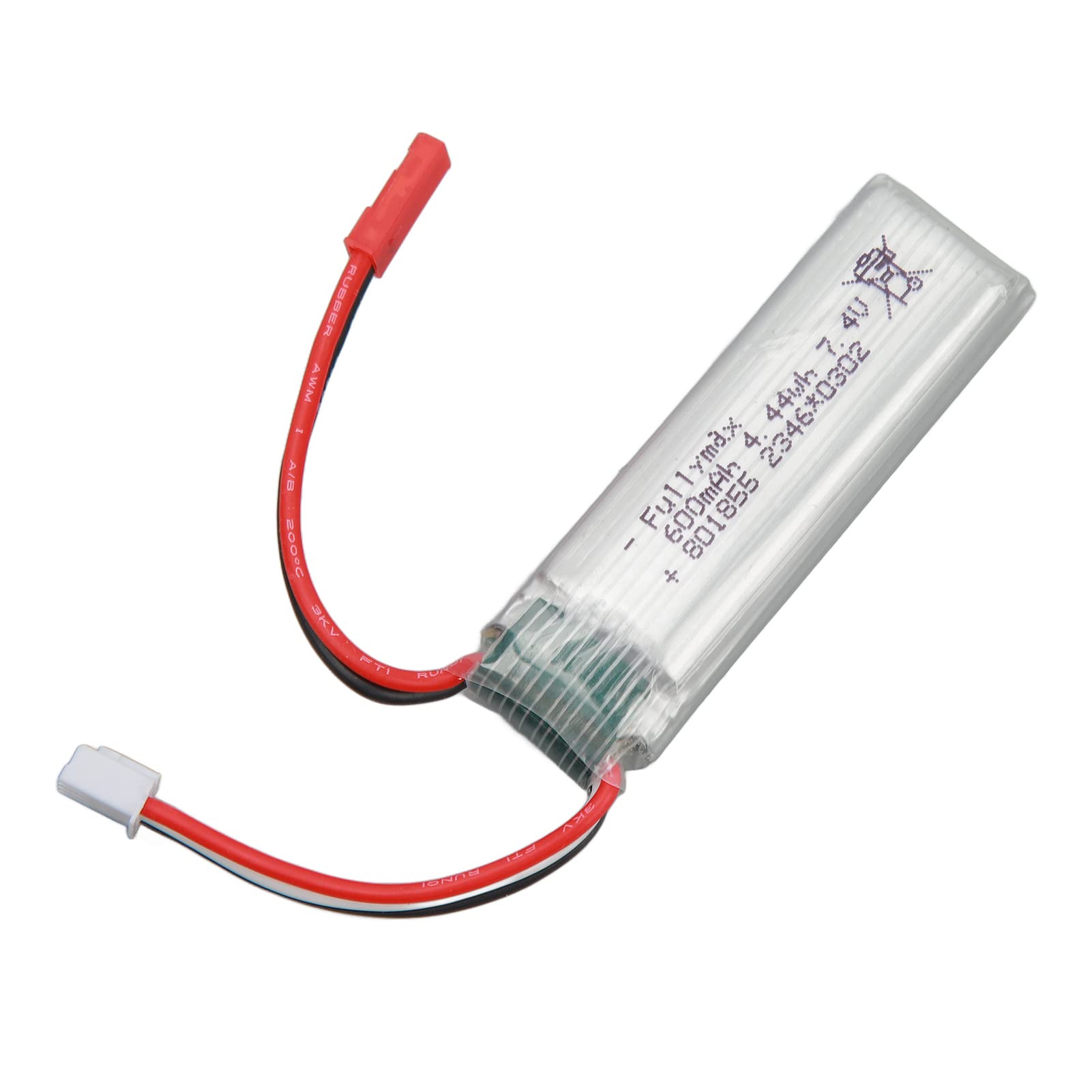Cryfokt Batterie Lithium 7.4V 600mAh pour Avion RC, Remplacement Haute