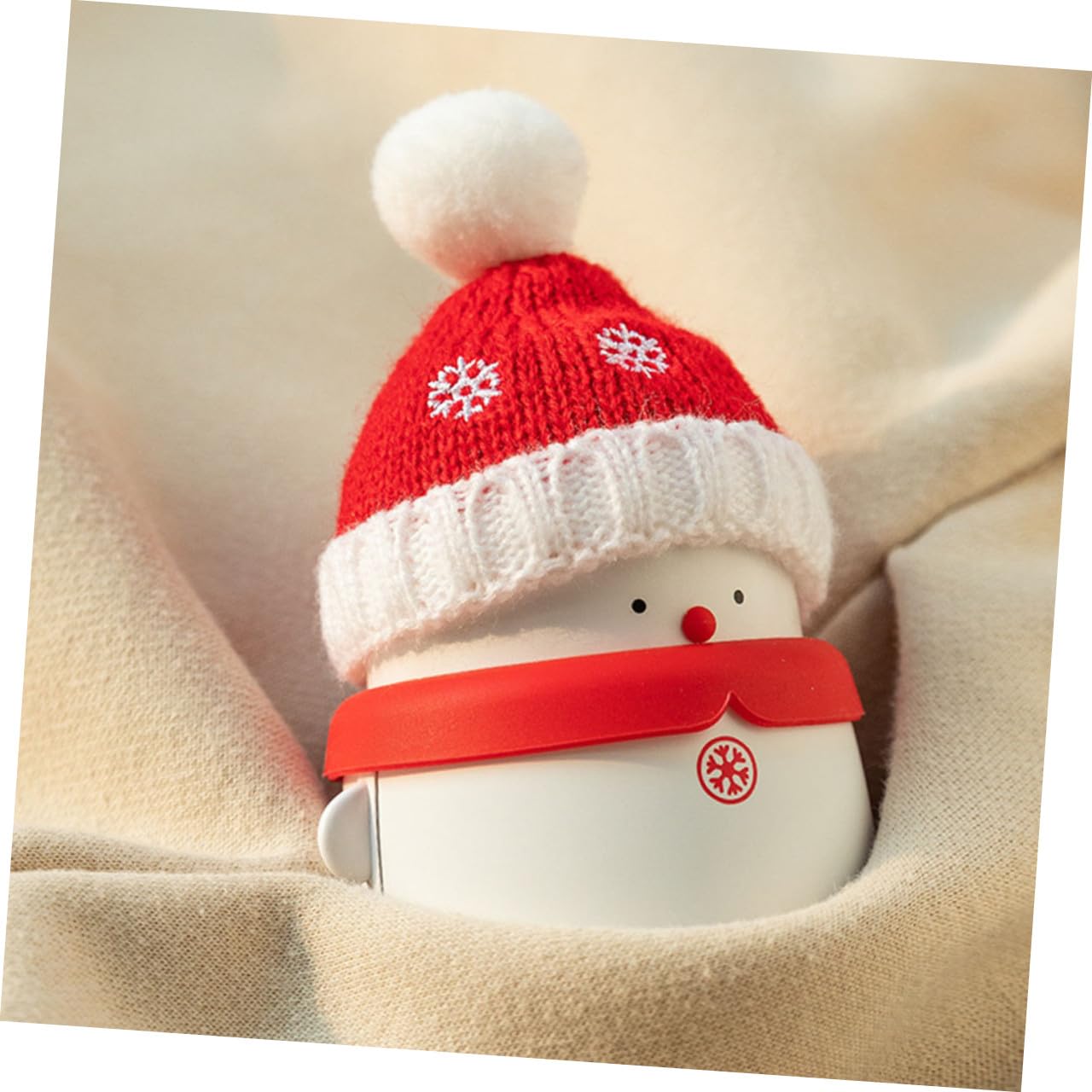 BESPORTBLE 1pezzi Scaldamani Elettrico USB Forma di Pupazzo di Neve Power Bank USB Ricaricabile Scaldamani Portatile Multifunzione per Uso Durevole e Calore