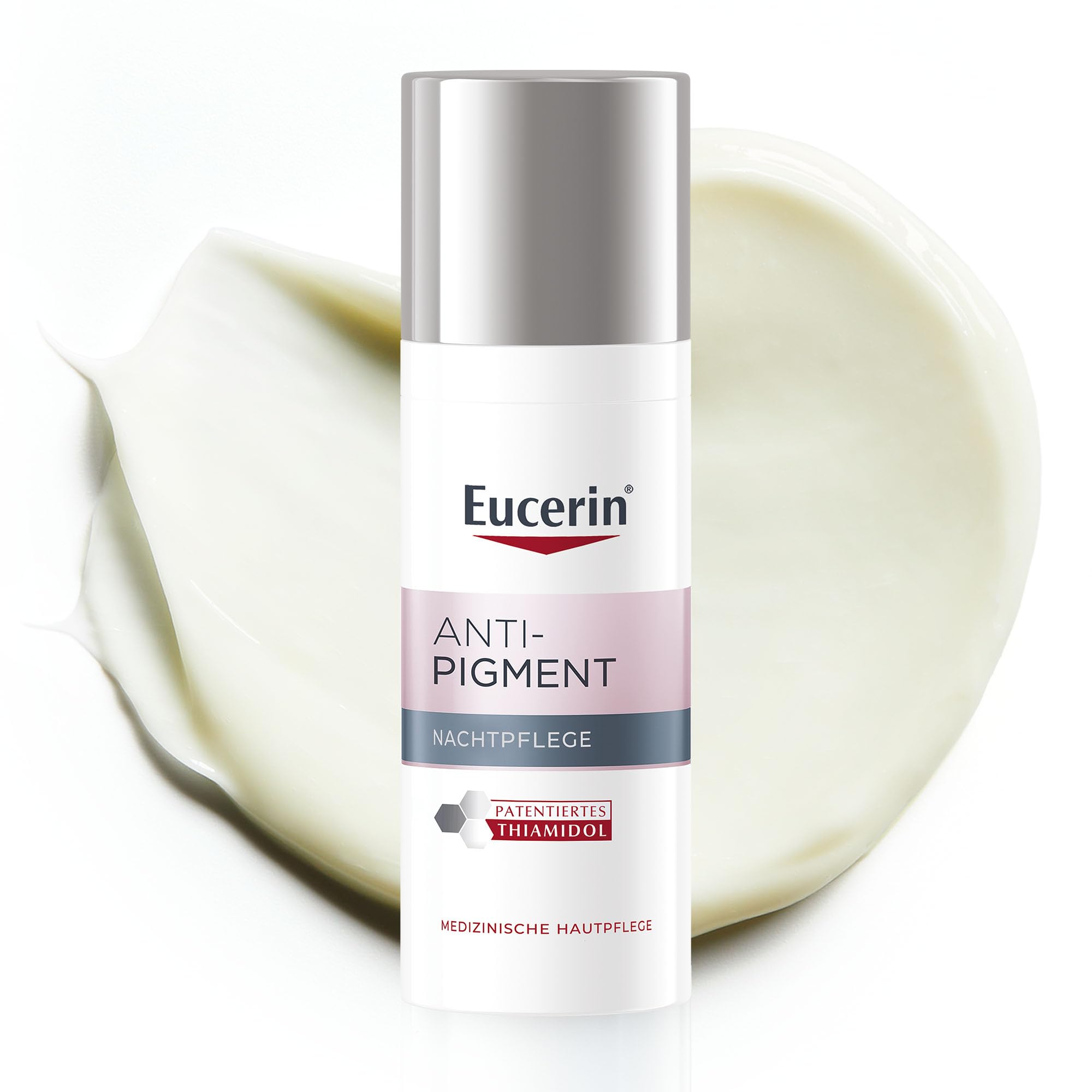 Eucerin Anti-Pigment Nachtpflege 50 ml, reichhaltige Nachtcreme mit Thiamidol zur Reduzierung von Pigmentflecken, Gesichtspflege unterstützt die Hautregeneration über Nacht