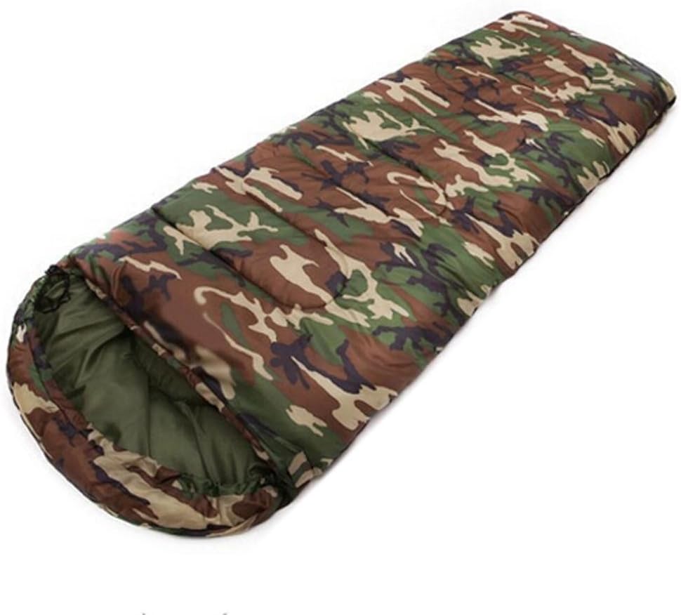 Cotton Camping sleeping bag,15~5degree, envelope style, camouflage