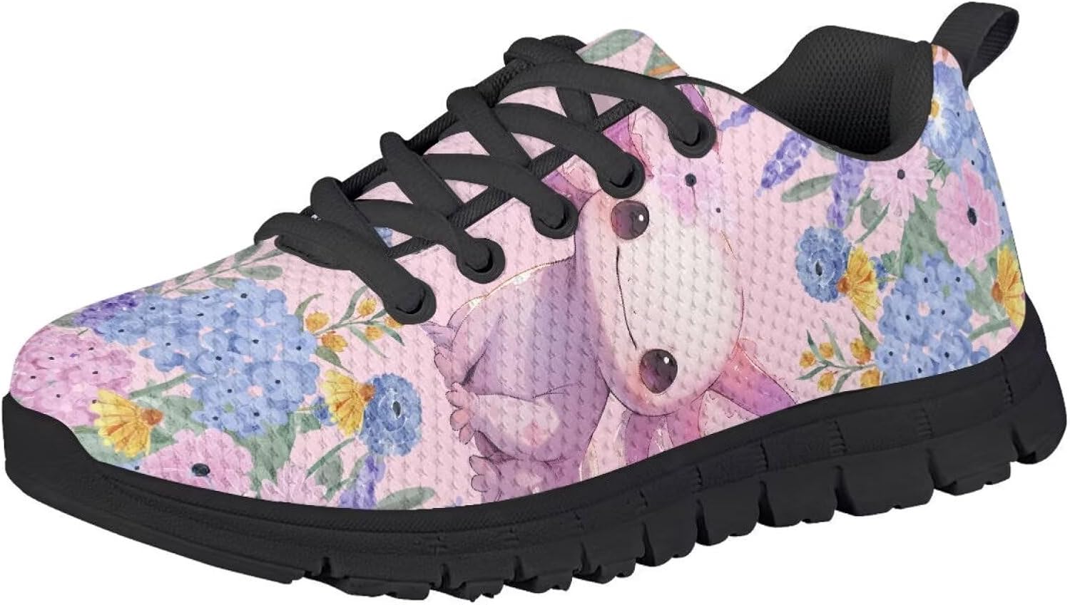 Girls Neon Cat Shoes Big Kid Sneakers Lace up Fashion Athletic Sport Shoes Lightweight for Tennis Running Walking