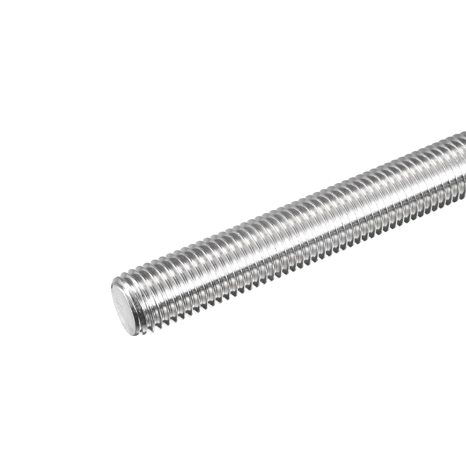 sourcing map Tige entièrement filetée M16 x 350 mm, pas de filetage de 2 mm, en acier inoxydable 304, tige filetée à droite