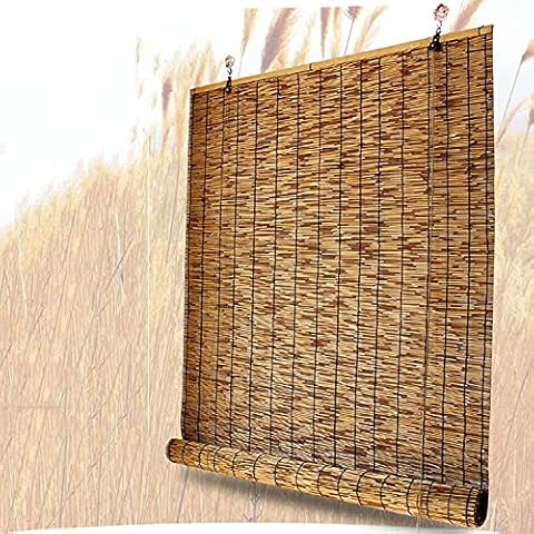 GeYao Natural Reed Curtain Bamboo Blinds Cover