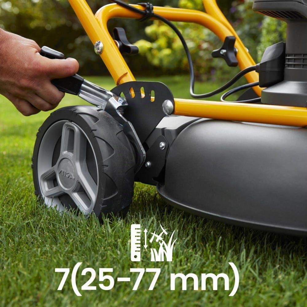 STIGA 547 AE Multiclip 547 AE Kit Tagliaerba a Batteria, 48V 4Ah, 45 cm – Mulching, Regol. 5 Posizioni – Prati fino a 800 m²