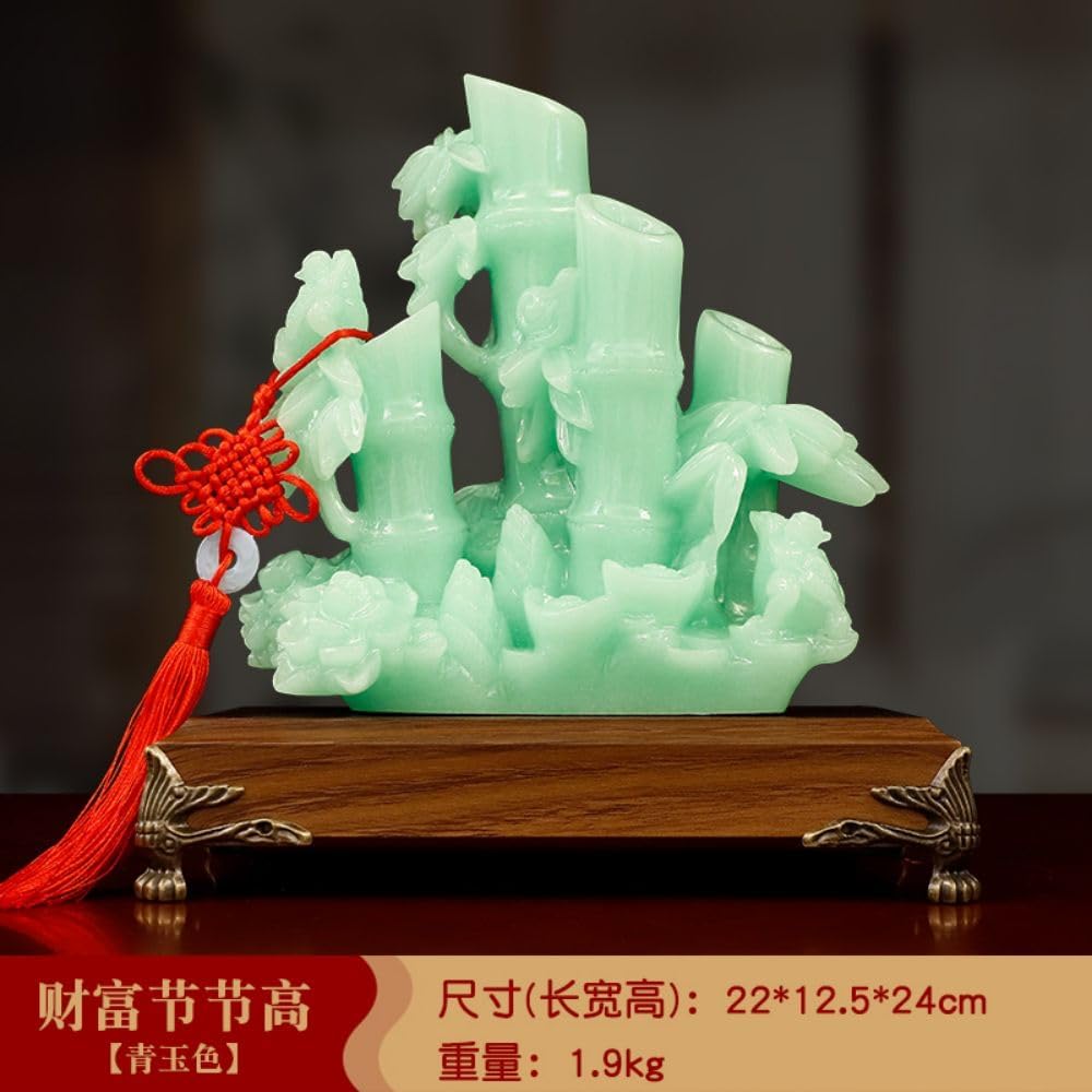 财富节节高富贵竹摆件家居客厅 Living Room Office Bedroom Ornaments 玄关电视柜酒柜装饰品摆设开业礼物 - U595