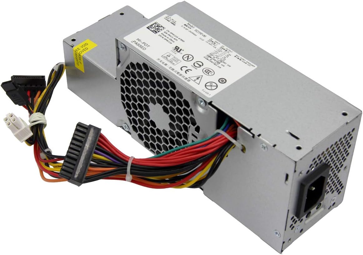 Asia New Power New 235W Watt H235P-00 R224M PW1FR610 16 RM112 67T67 WU136 Desktop Power Supply Unit PSU for Dell Inspiron 580 760 780 960 980 SFF Small Form Factor Computer
