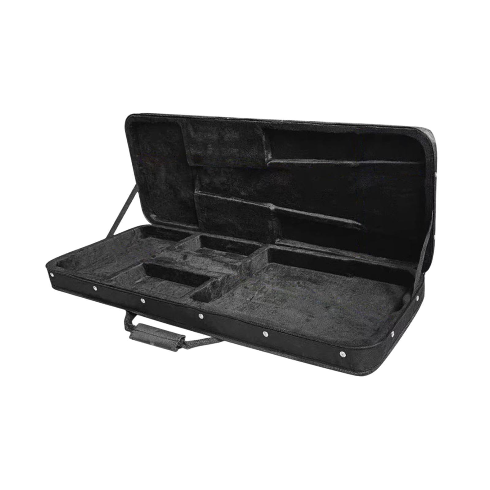 Custodia rigida per chitarre elettriche standard, portatile e resistente, per musicisti che cercano sicurezza per la custodia rigida per il trasporto