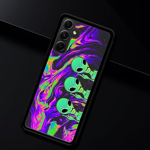 Miniatura 7 de CARLOCA Funda compatible con Samsung Galaxy A15 5G, textura colorida, patrón alienígena, ultra protección, a prueba de golpes, silicona suave, TPU