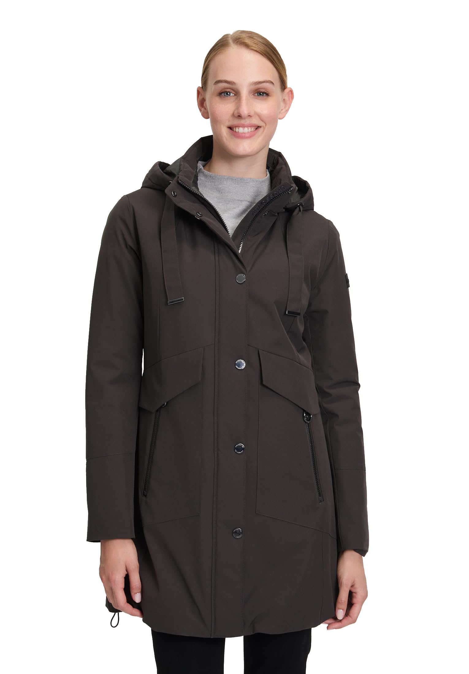 Betty Barclay Damen Outdoorjacke mit Abnehmbarer Kapuze