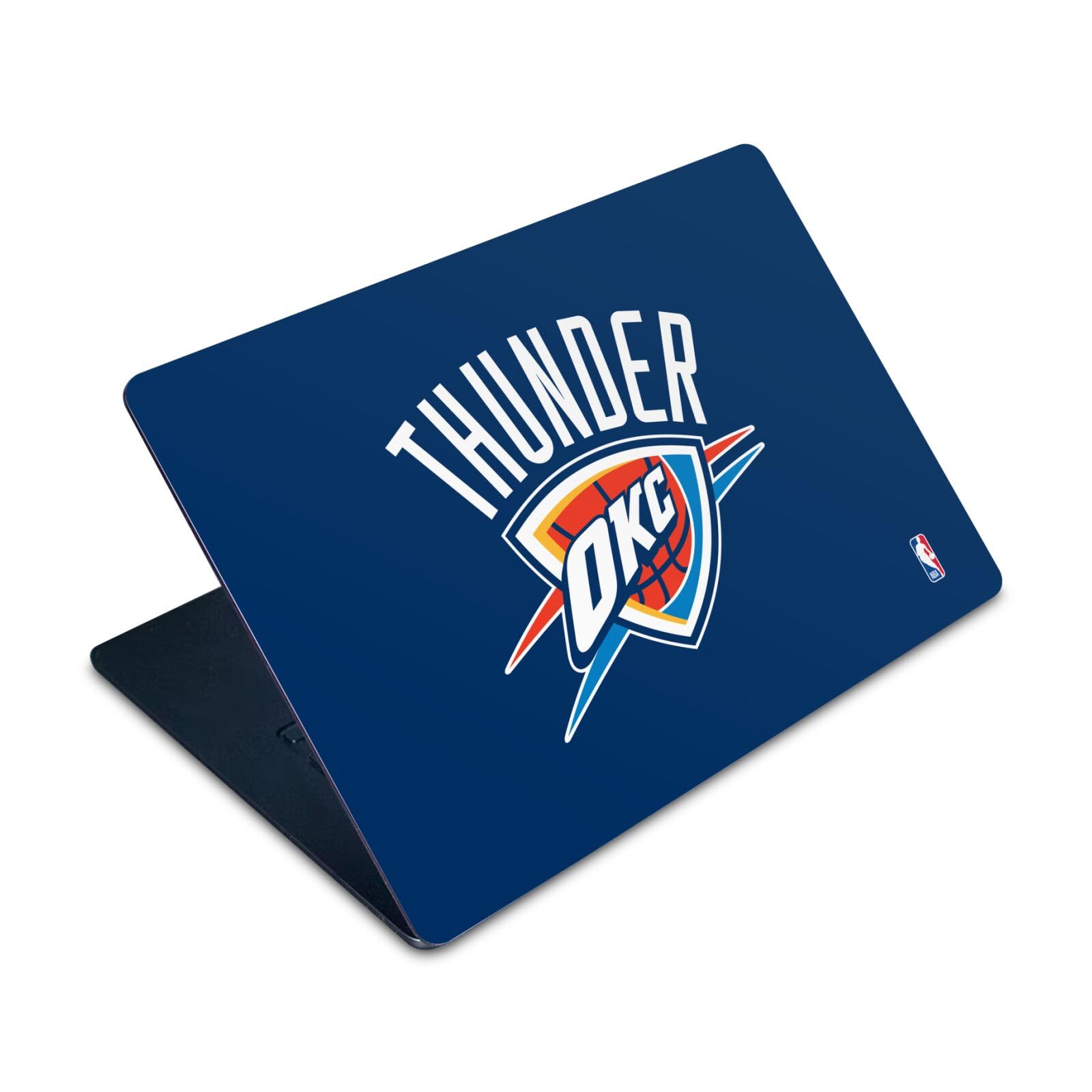 Autocollant MacBook Air 15 M2 NBA Thunder bleu pour le bureau et les cours