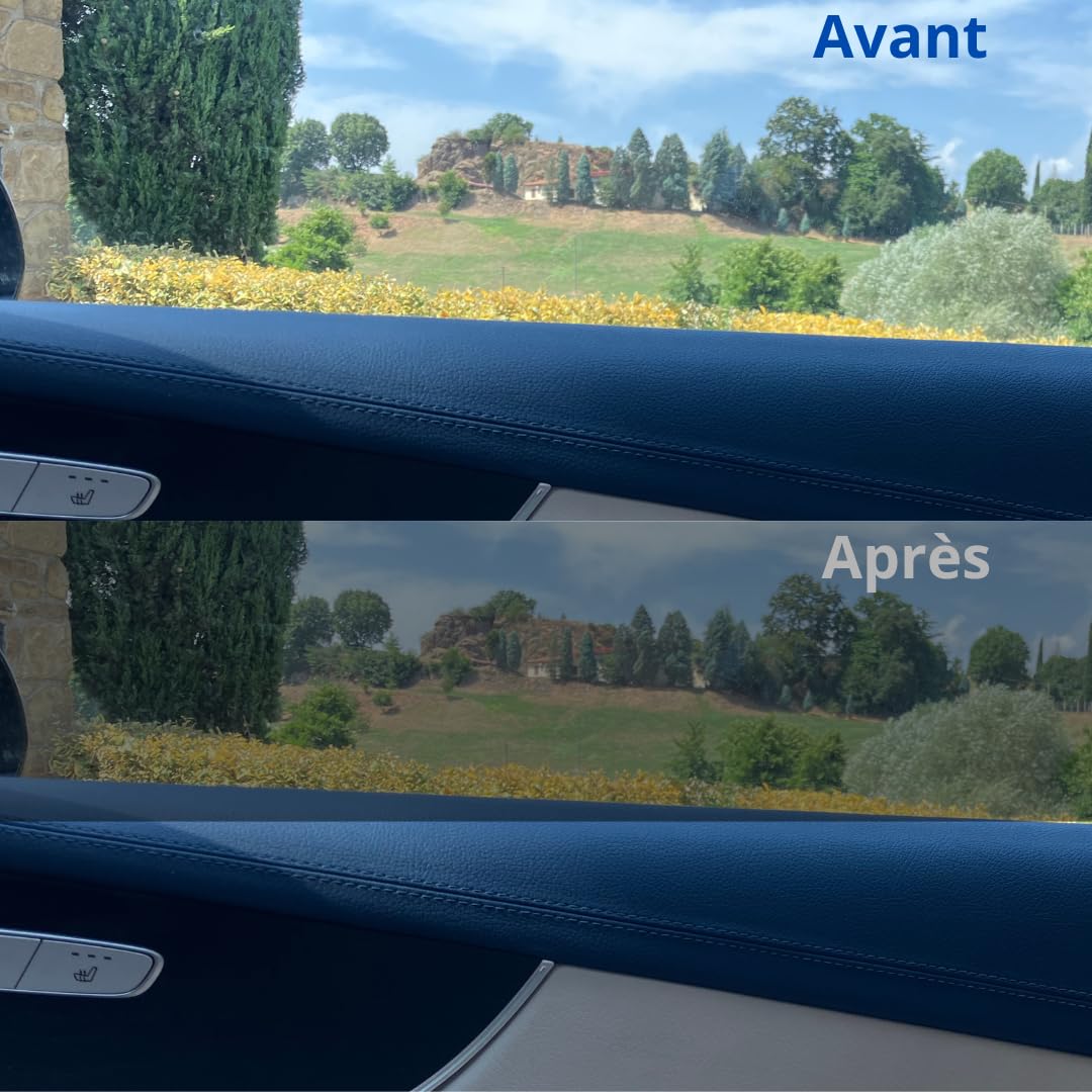 Film Teinté Prédécoupé Voiture Nano-carbone Qualité Professionnelle Grandes Tailles Petites Anti-rayures Pare-soleil Anti-reflet Thermoformant Adhésif Fenêtres Maison (5%-BLACK, 60 X 200 CM)
