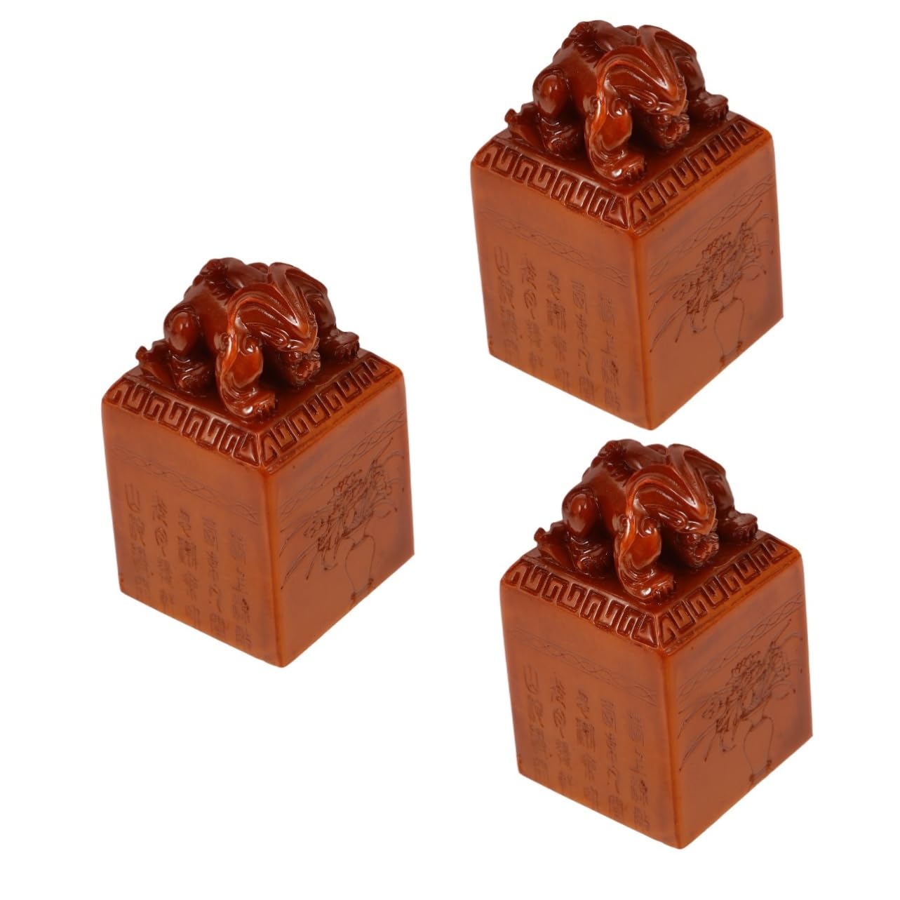 Tofficu 3piezas Sello De Piedra Para Caligrafía Material De Sello De Piedra Para Bricolaje Grabado De Nombres y Patrones Para Manualidades y Cartas