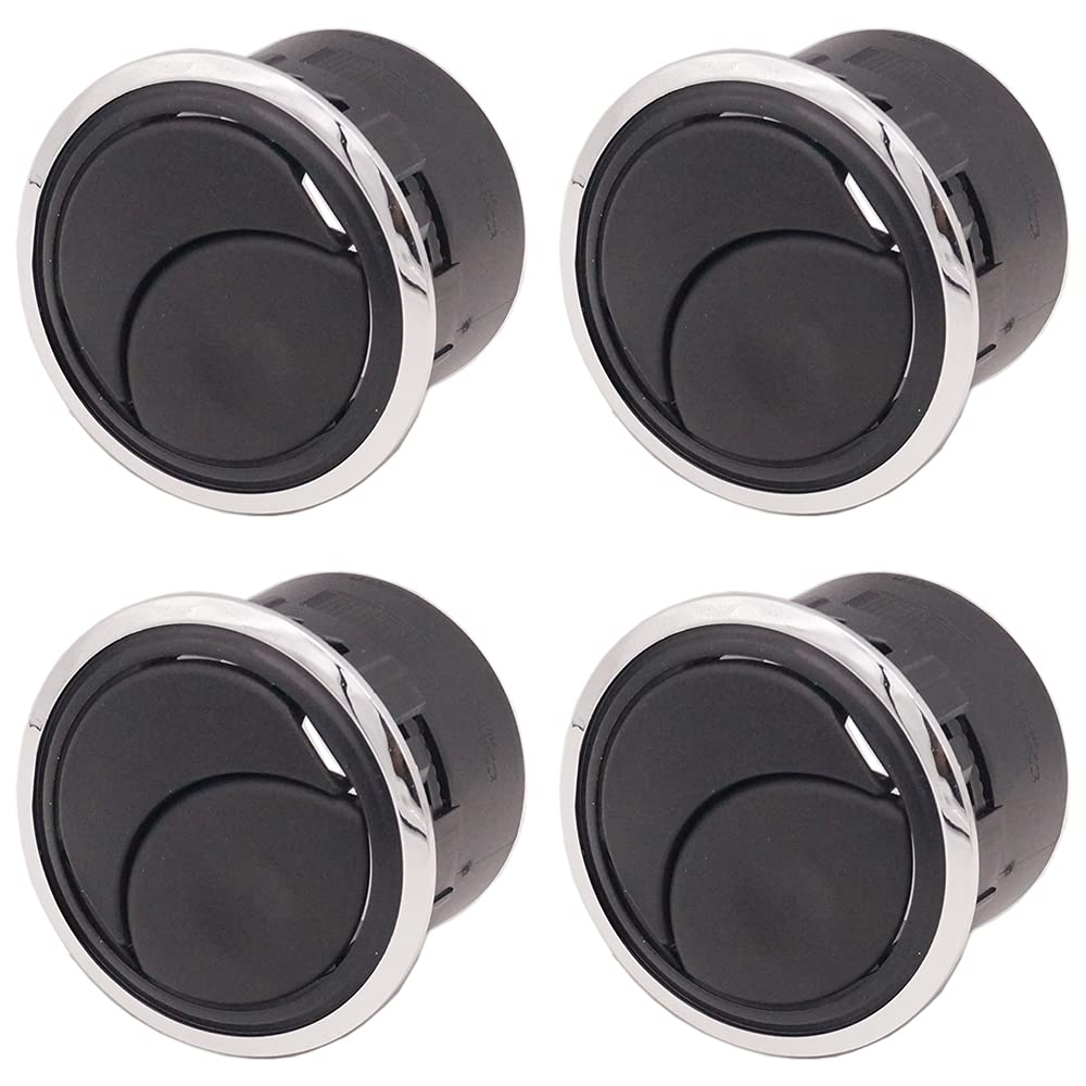 YOU.S Lüftung Gebläse Innenraum Ersatz Gebläsegitter Chrom (4  