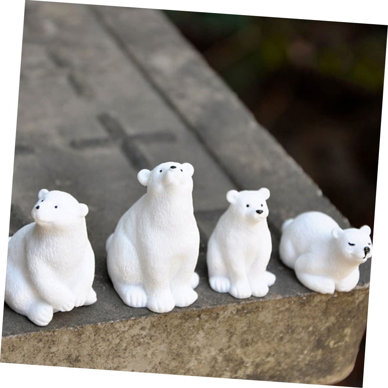 SAFIGLE Lot de figurines d'animaux arctiques avec ours polaire, pingouin et igloo en résine avec