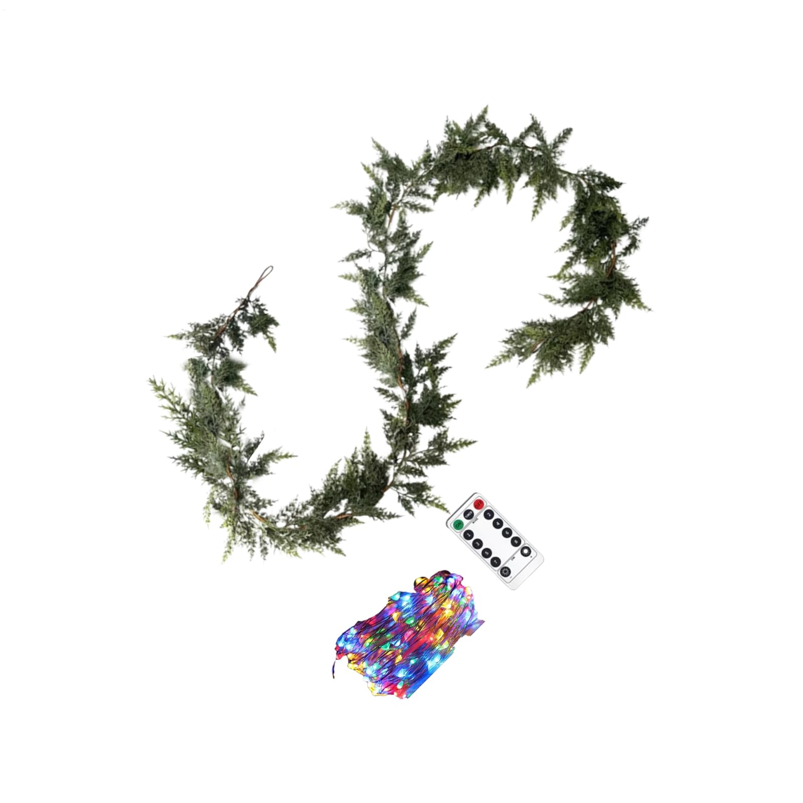 Guirlande de Noël pour escalier et rambarde extérieure au toucher réel