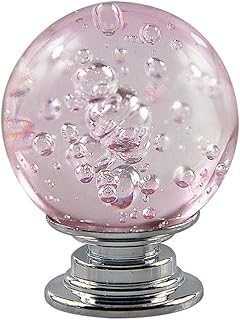 D-GROEE Drawer Knob, Cabinet Knob, Kitchen Knob, Round Drawer Handle Cupboard Wardrobe Furniture Door Pull Knob Pink