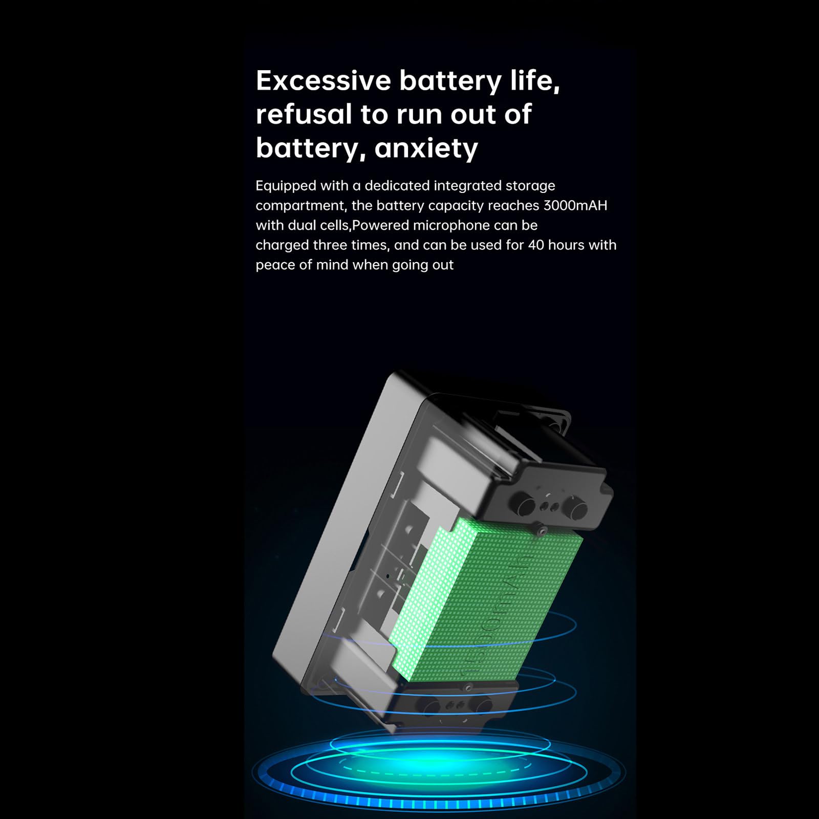 Microfono lavalier Wireless Uno a Due Microfono per la riduzione del Rumore per la Registrazione Video dal Vivo all'aperto, modalità di riduzione del Rumore Enc