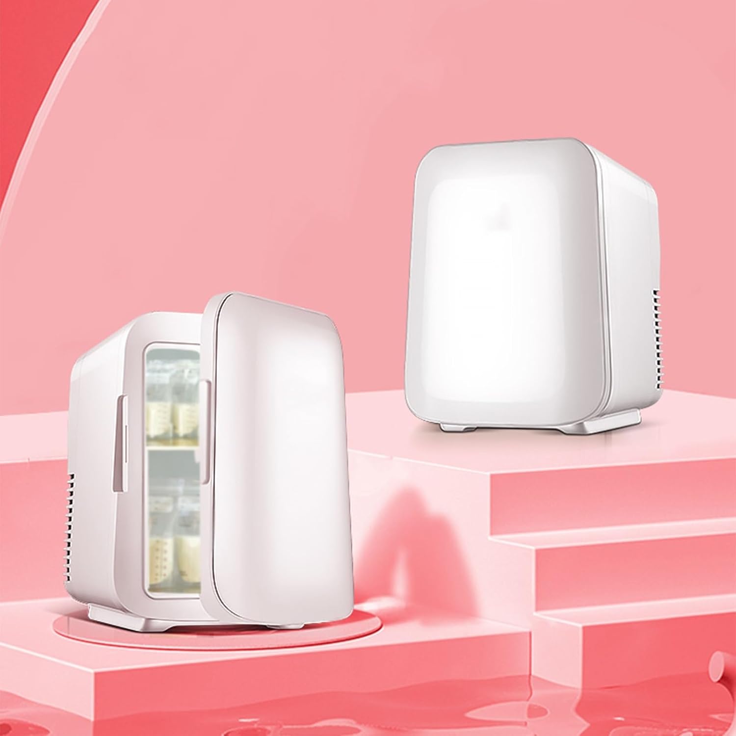 Yajuer Small Fridge, Portable Fridge with Removable Shelves, Thermostat Mini Refrigerator for Kitchen, Dorm, RV, Bedroom, Office, Living Room 7