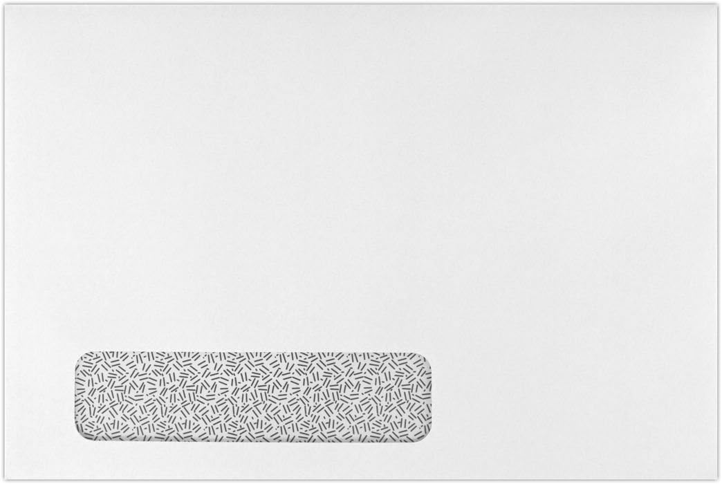 LUXPaper 6 x 9 Booklet Window Envelopes | Security Tint | White | 24lb. Text | 250 Qty