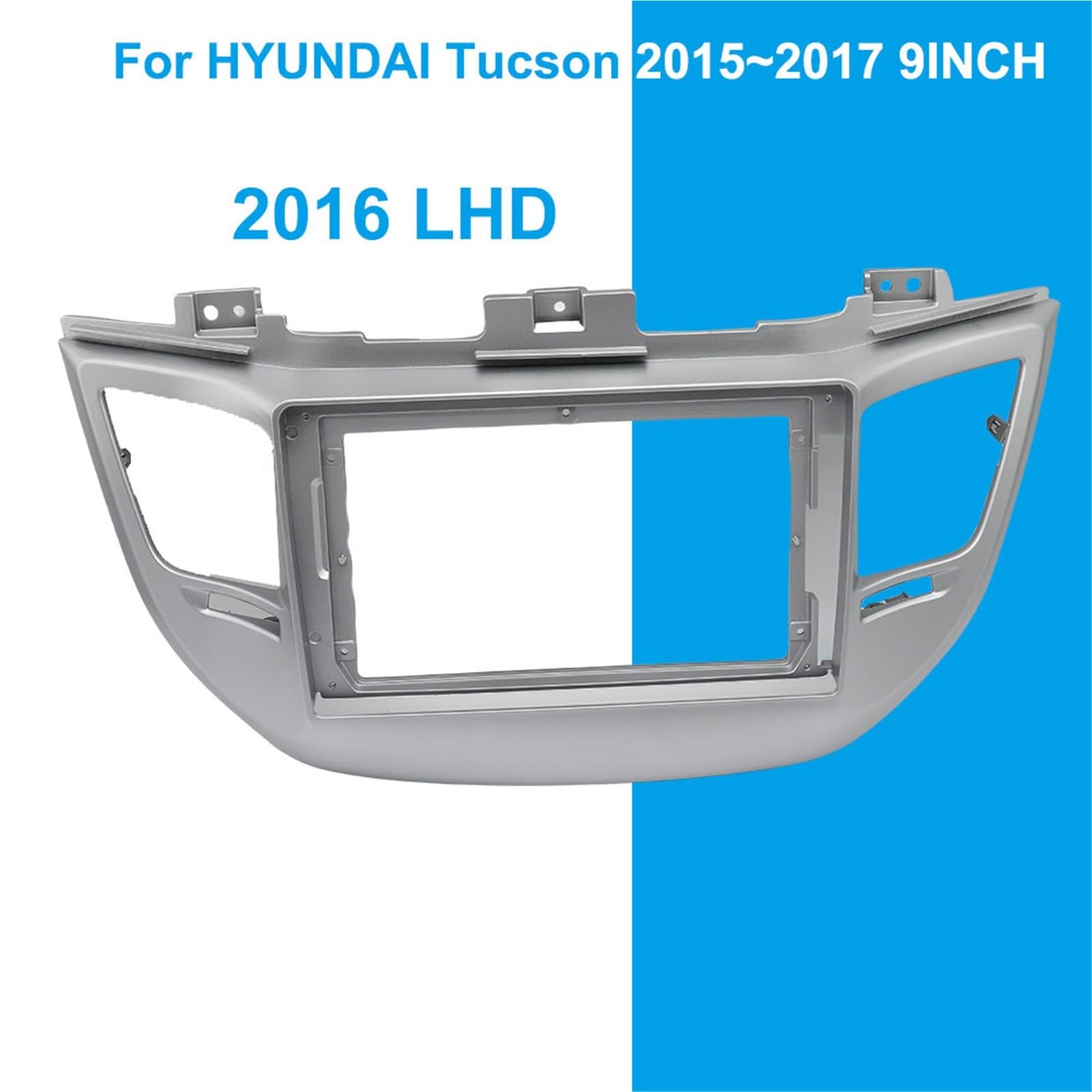 Telaio Adattatore Set di pannelli radio Adatto per HYUNDAI TUCSON 2015-2017 9 pollici autoradio stereo navigazione cavi cablaggio telaio