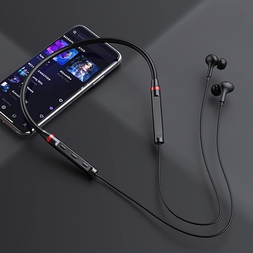 Miniatura 7 de Auriculares Bluetooth con banda para el cuello para Samsung S24 S23 FE auriculares magnéticos con cancelación de ruido, micrófono de sonido estéreo,